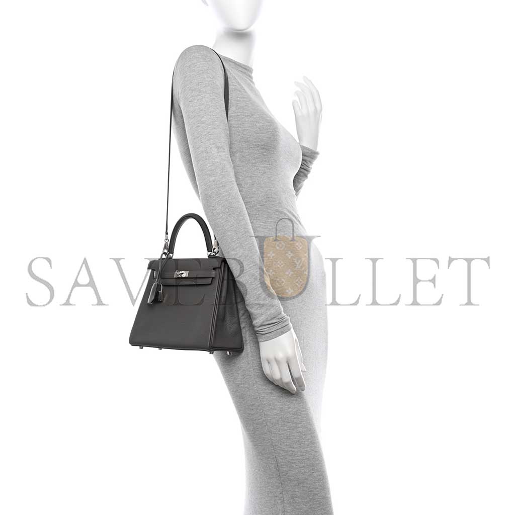 H**mes master togo kelly 25 retourne etain (25*17*7cm)